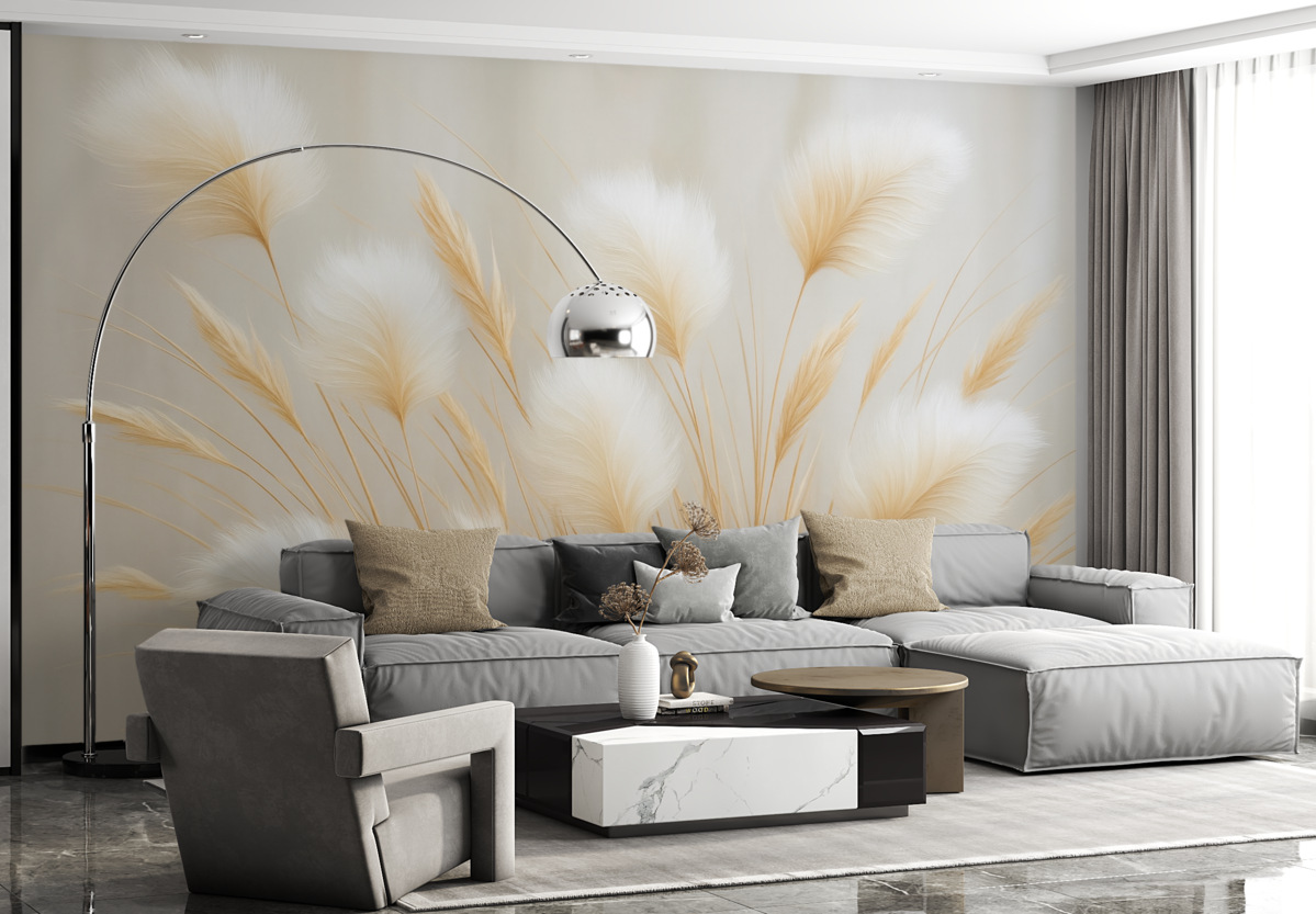 Fototapeta Obraz naśladujący źdźbła pampasów.