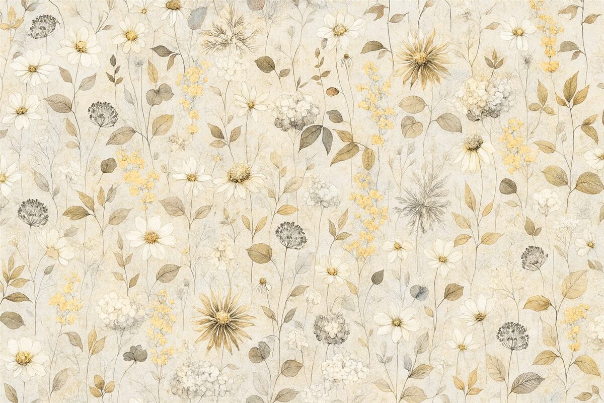 Fototapeta Wzór naturalnych kwiatów.