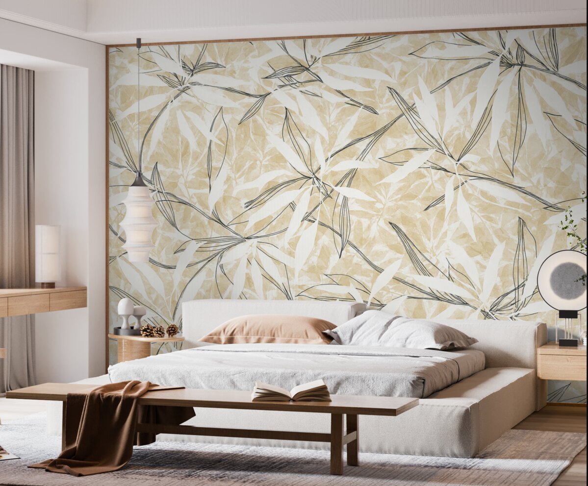 Fototapeta Wzór z różnorodnymi liśćmi.