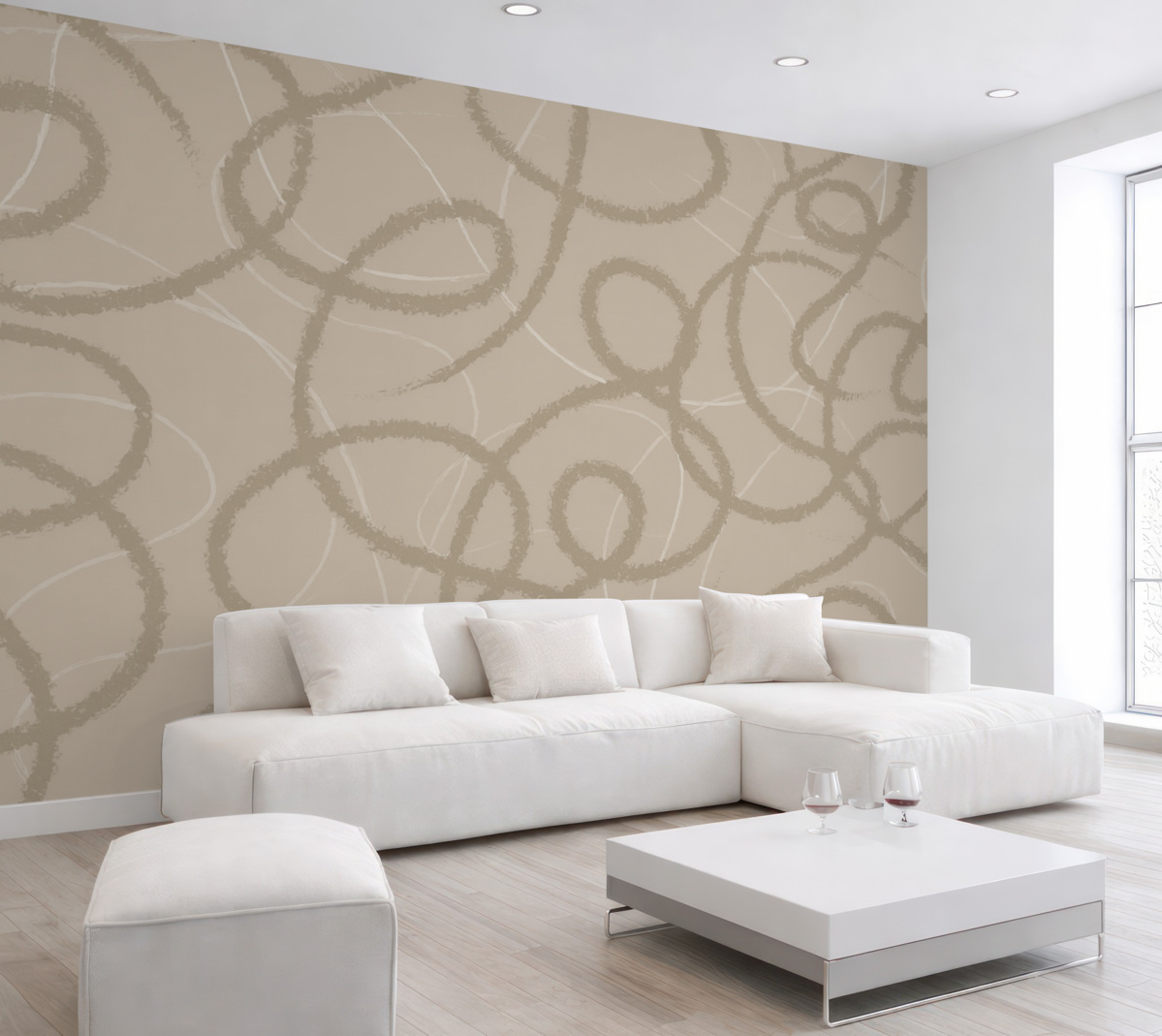 Fototapeta abstrakcyjne wzory na szarym tle do nowoczesnego wystroju wnętrz