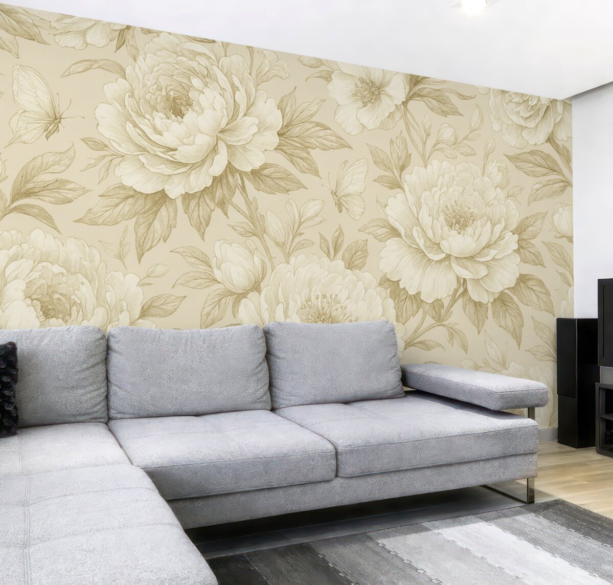 Fototapeta Piwonie w jasnych i subtelnych odcieniach.