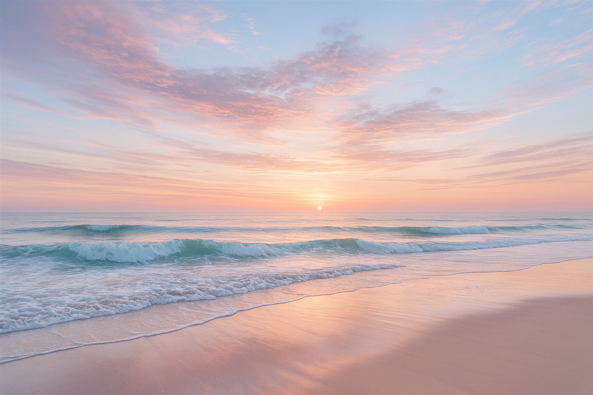 Fototapeta Subtelny wał nad oceanem.