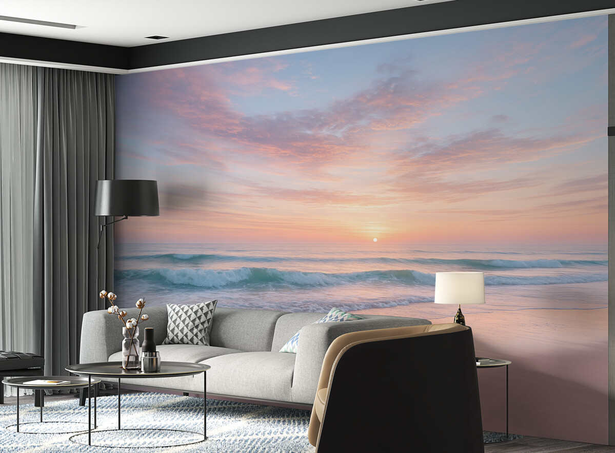 Fototapeta Subtelny wał nad oceanem.