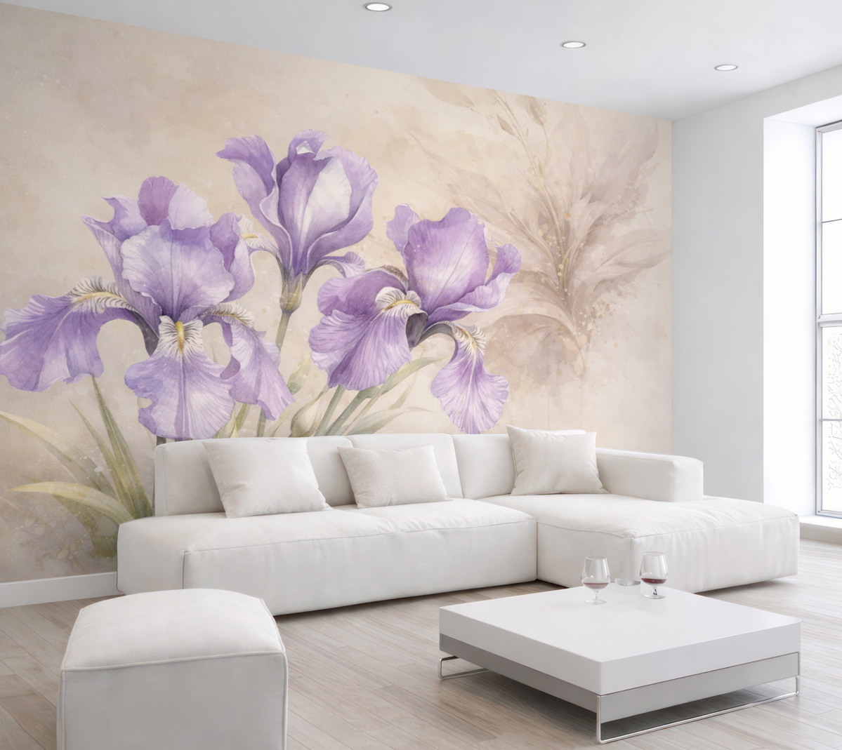 Fototapeta fioletowe duże źrenice