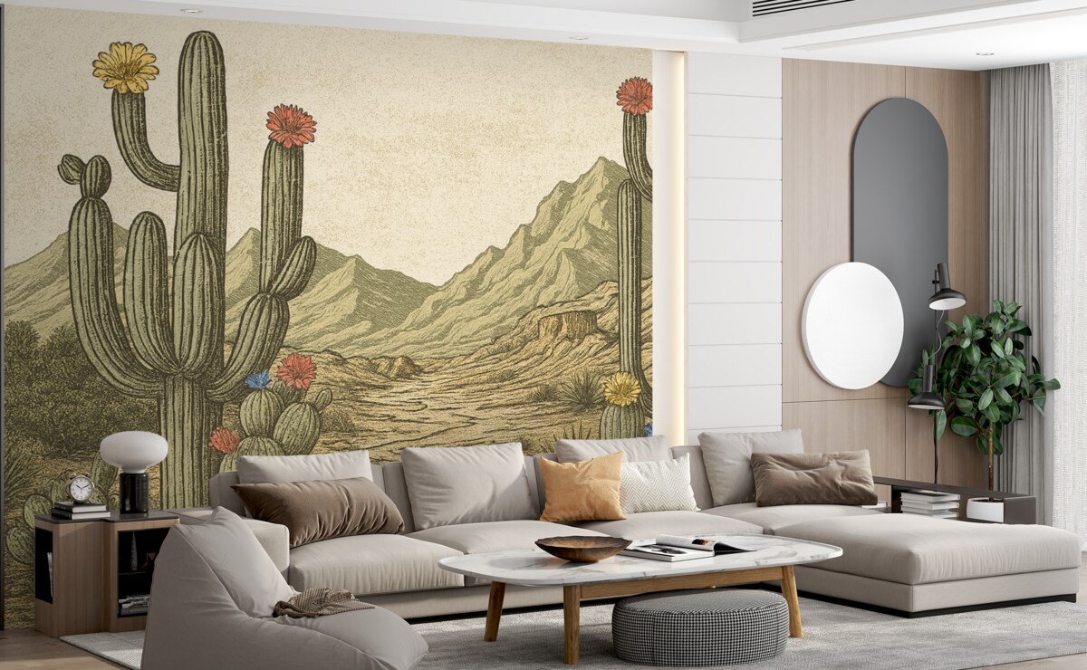 Fototapeta Góry, kaktus.