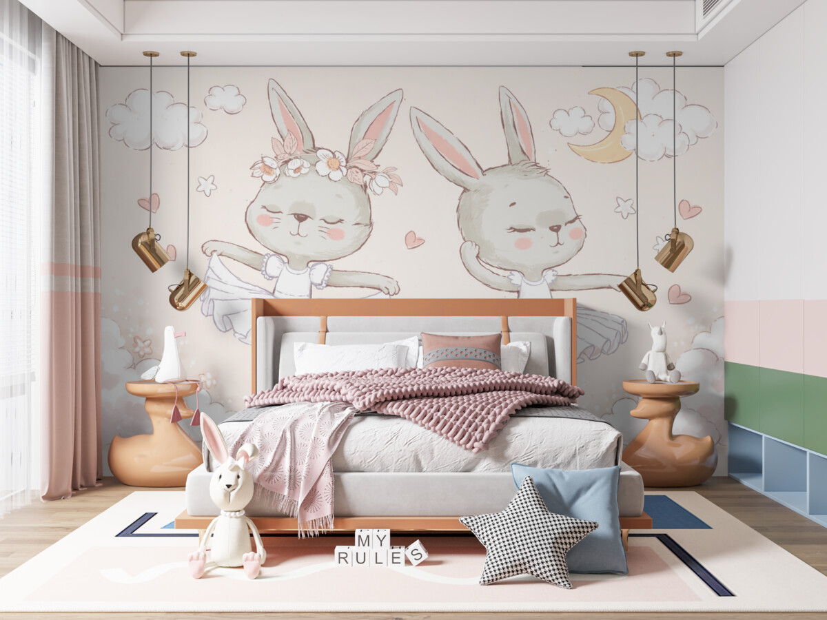 Fototapeta Króliczek tancerki baletowej.