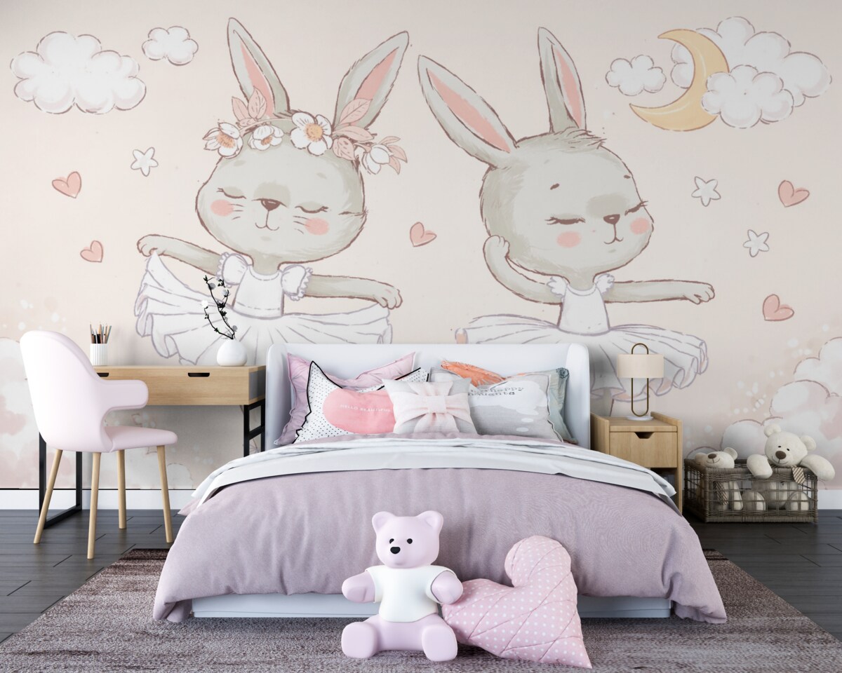 Fototapeta Króliczek tancerki baletowej.