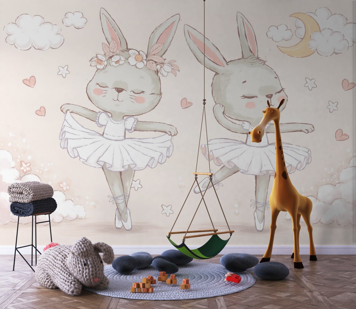 Fototapeta Króliczek tancerki baletowej.