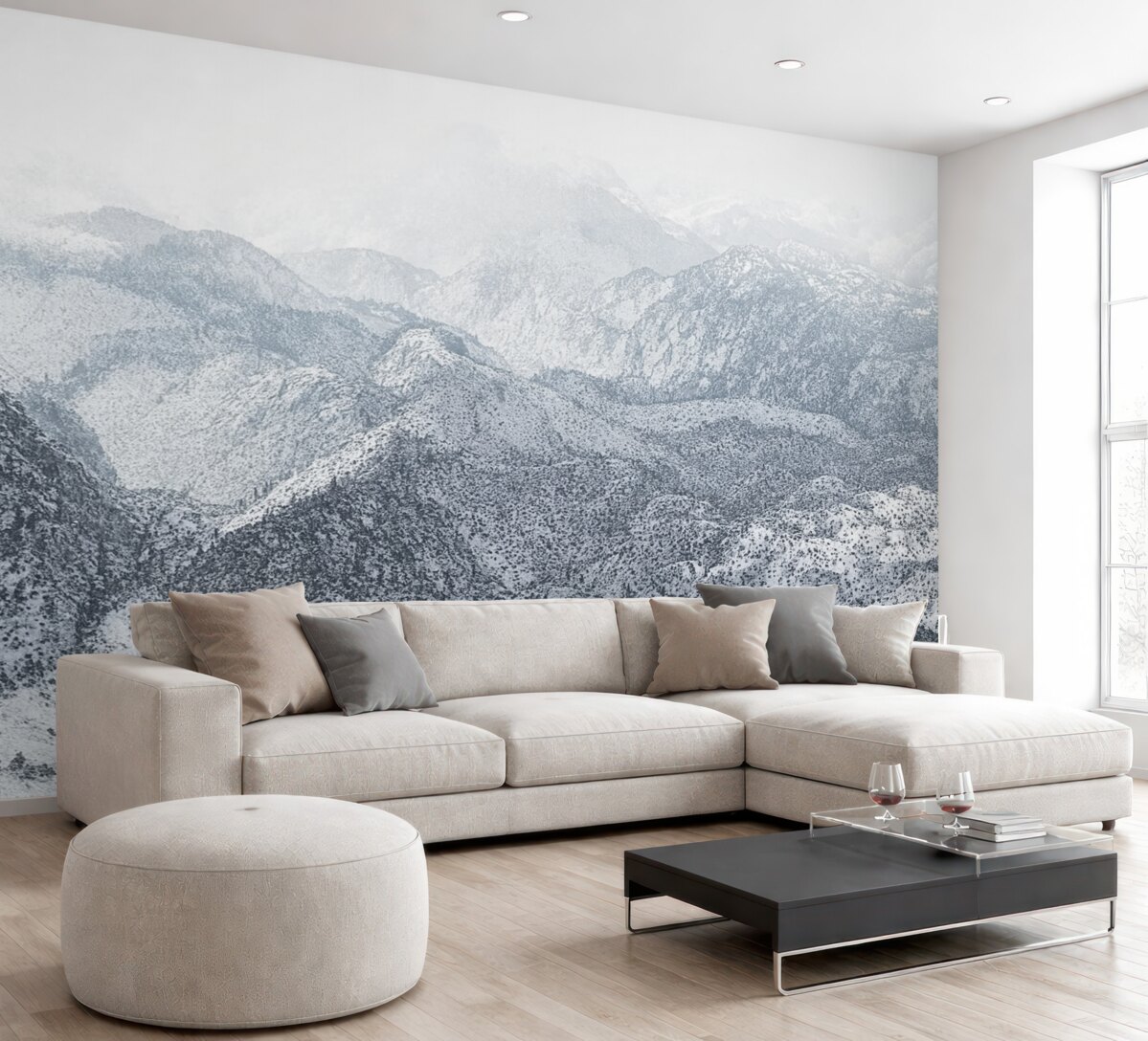 Fototapeta kamienna ciecz w szarym stylu, abstrakcyjna powłoka, naśladująca kamień i woda