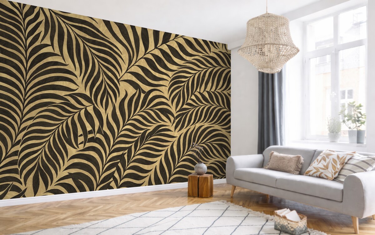 Fototapeta Czarne liście.