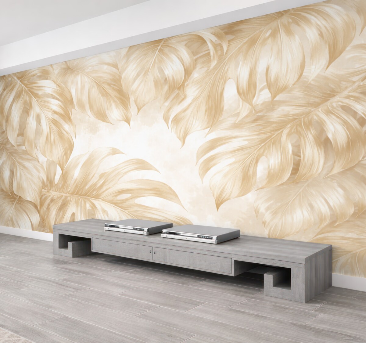 Fototapeta Beżowe liście.