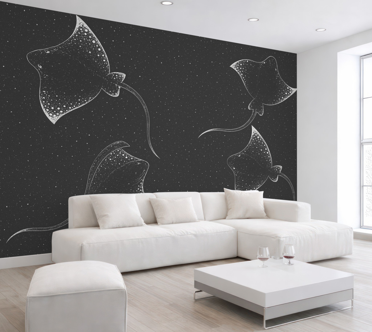 Fototapeta Wielkie płaszczki i plamki.