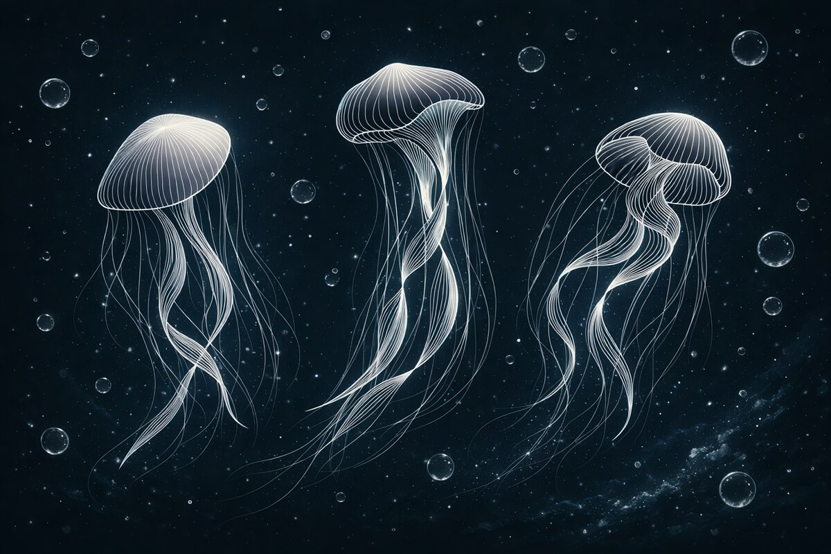 Fototapeta Meduza i bąbelki