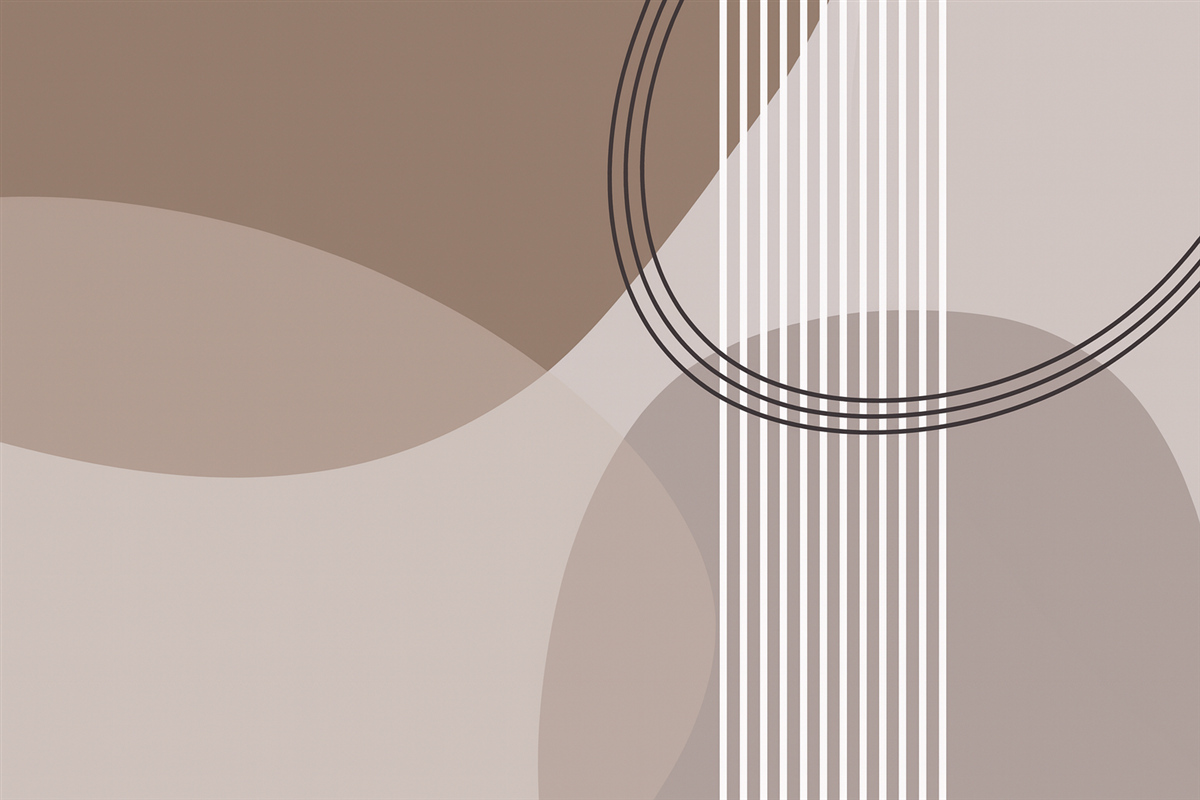 Fototapeta Linia abstrakcji geometrycznej oraz okrągowy minimalizm w nowoczesnym stylu.