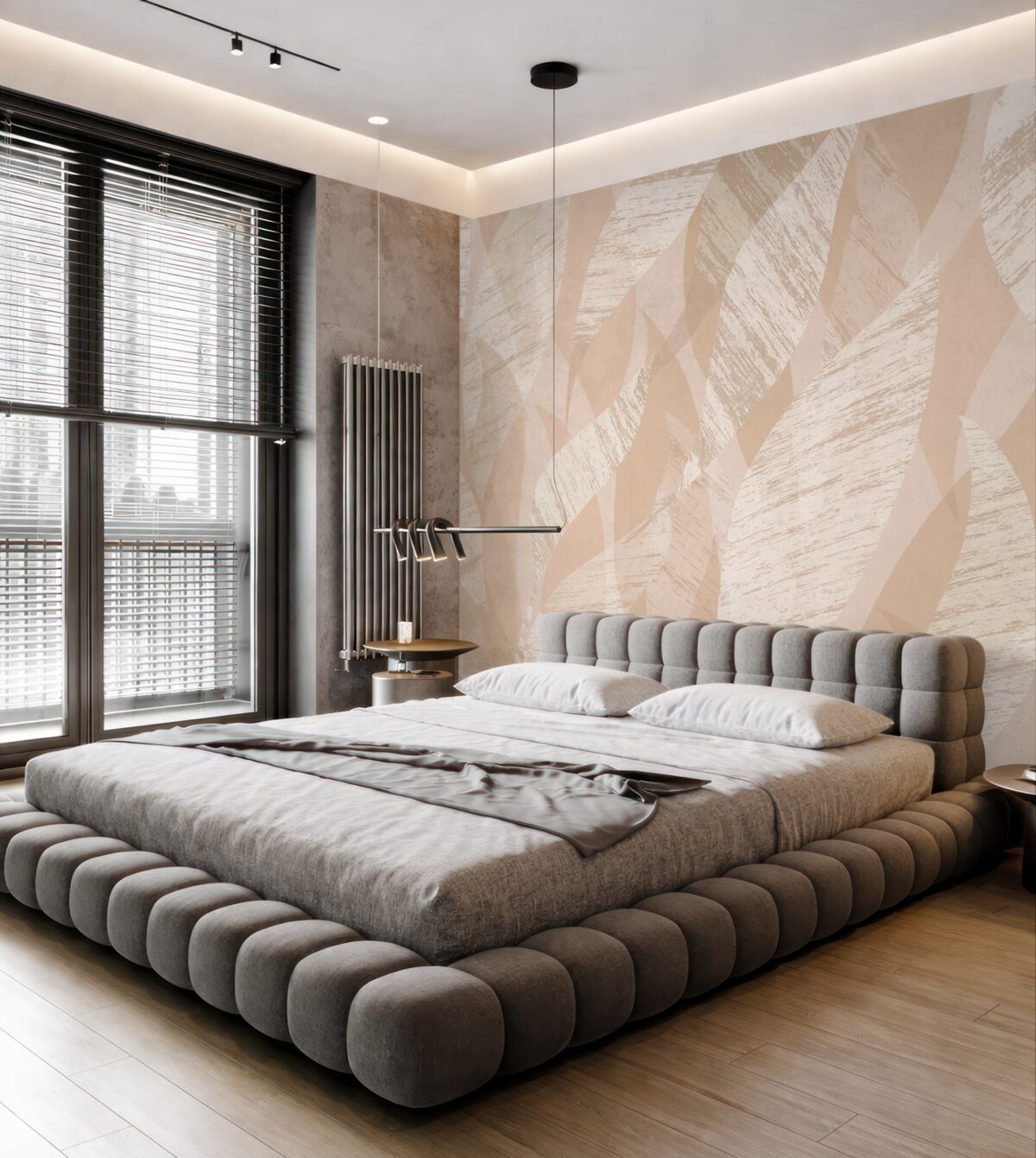 Fototapeta Liście grunge w odcieniu brzoskwiniowym.