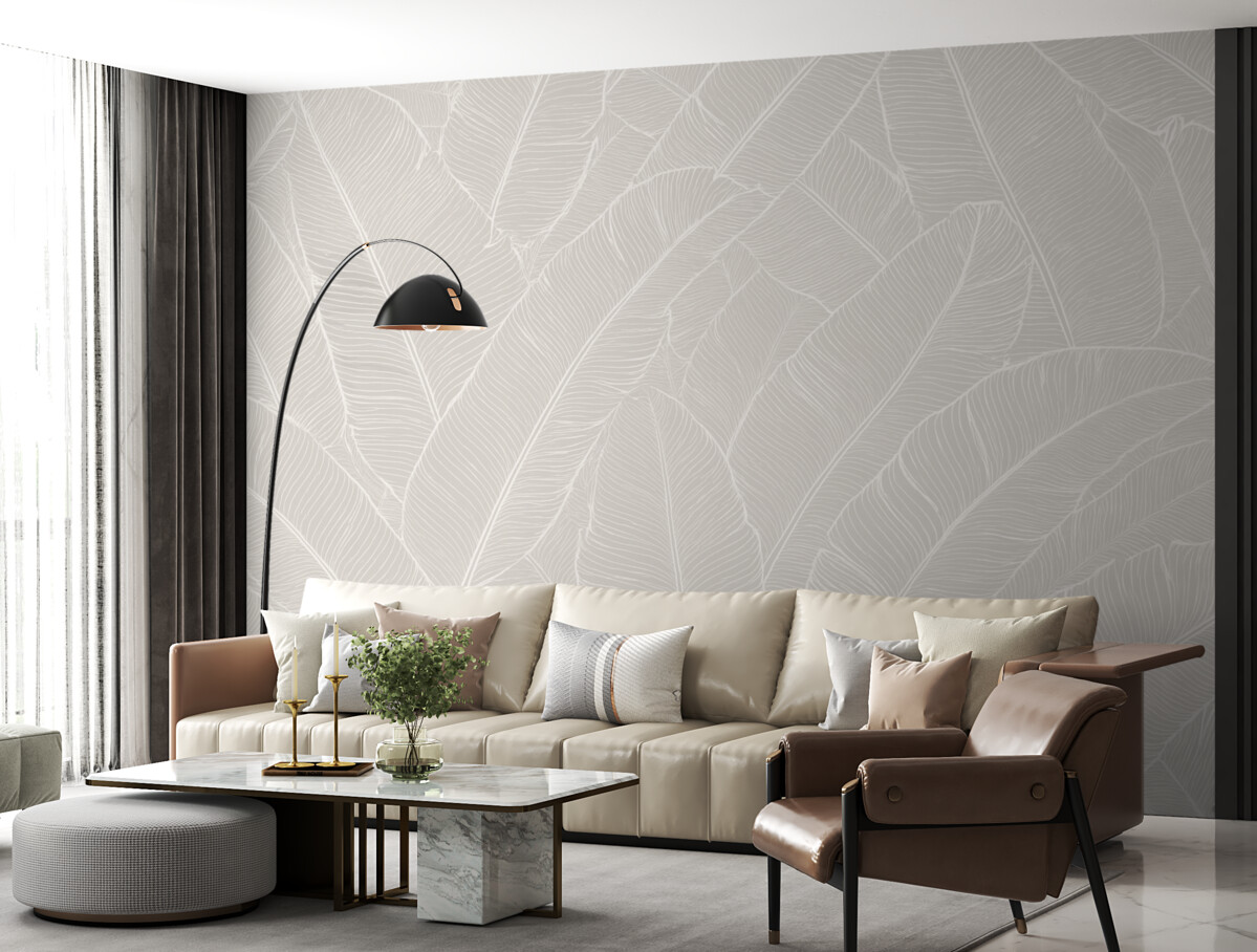 Fototapeta Tropikalne liście banana to nowy trend w minimalizmie.