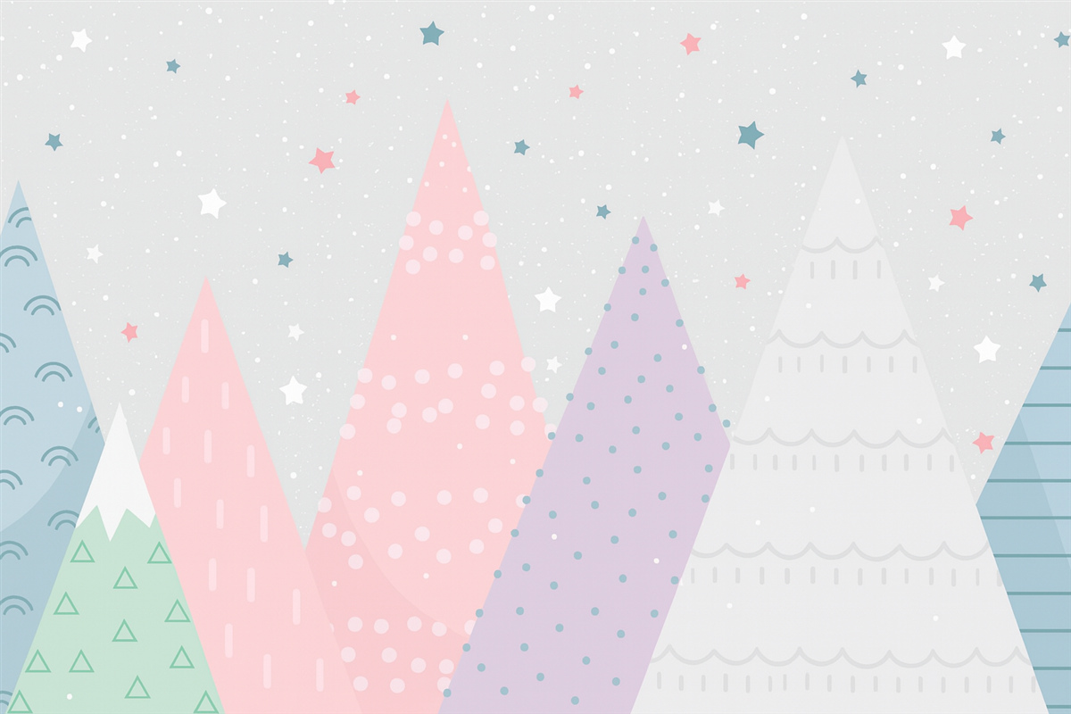 Fototapeta Góry w nordyckim stylu.