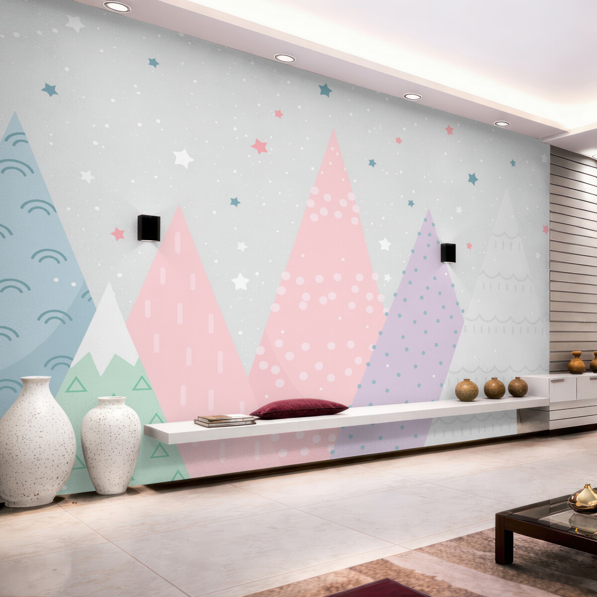 Fototapeta Góry w nordyckim stylu.