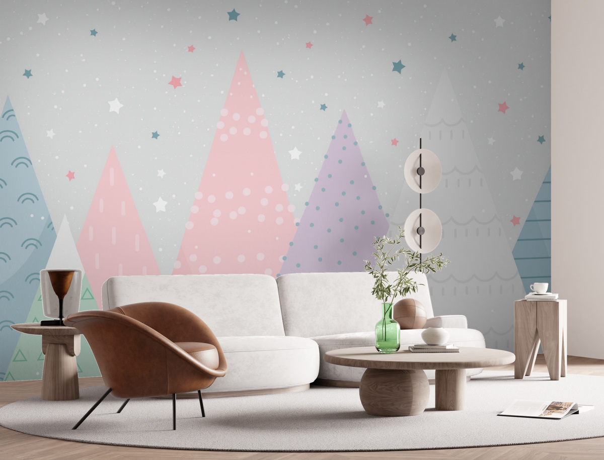 Fototapeta Góry w nordyckim stylu.