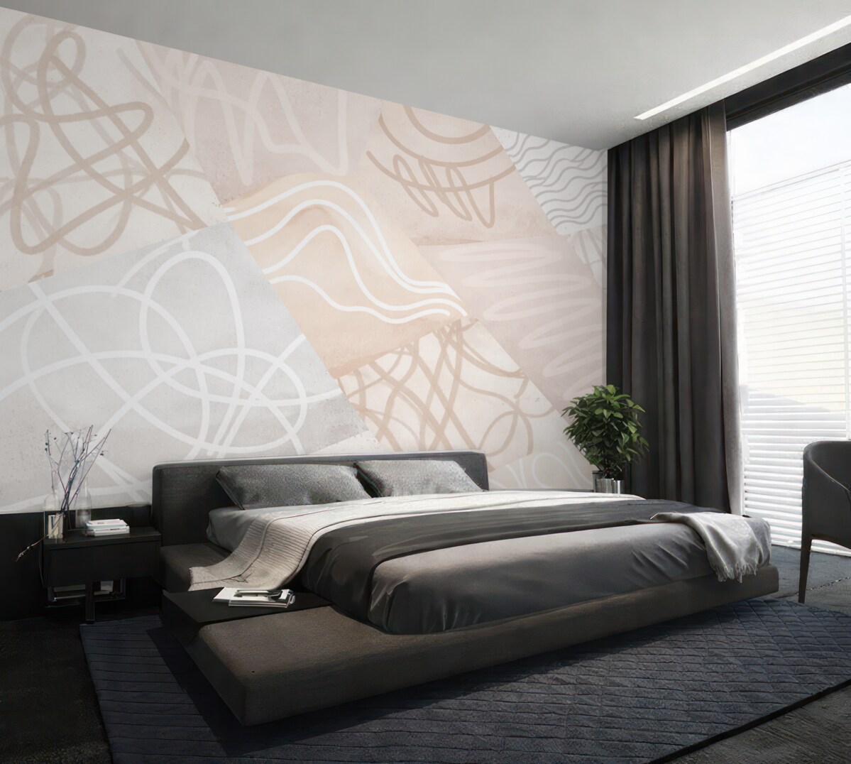 Fototapeta Elegancka abstrakcja linii.