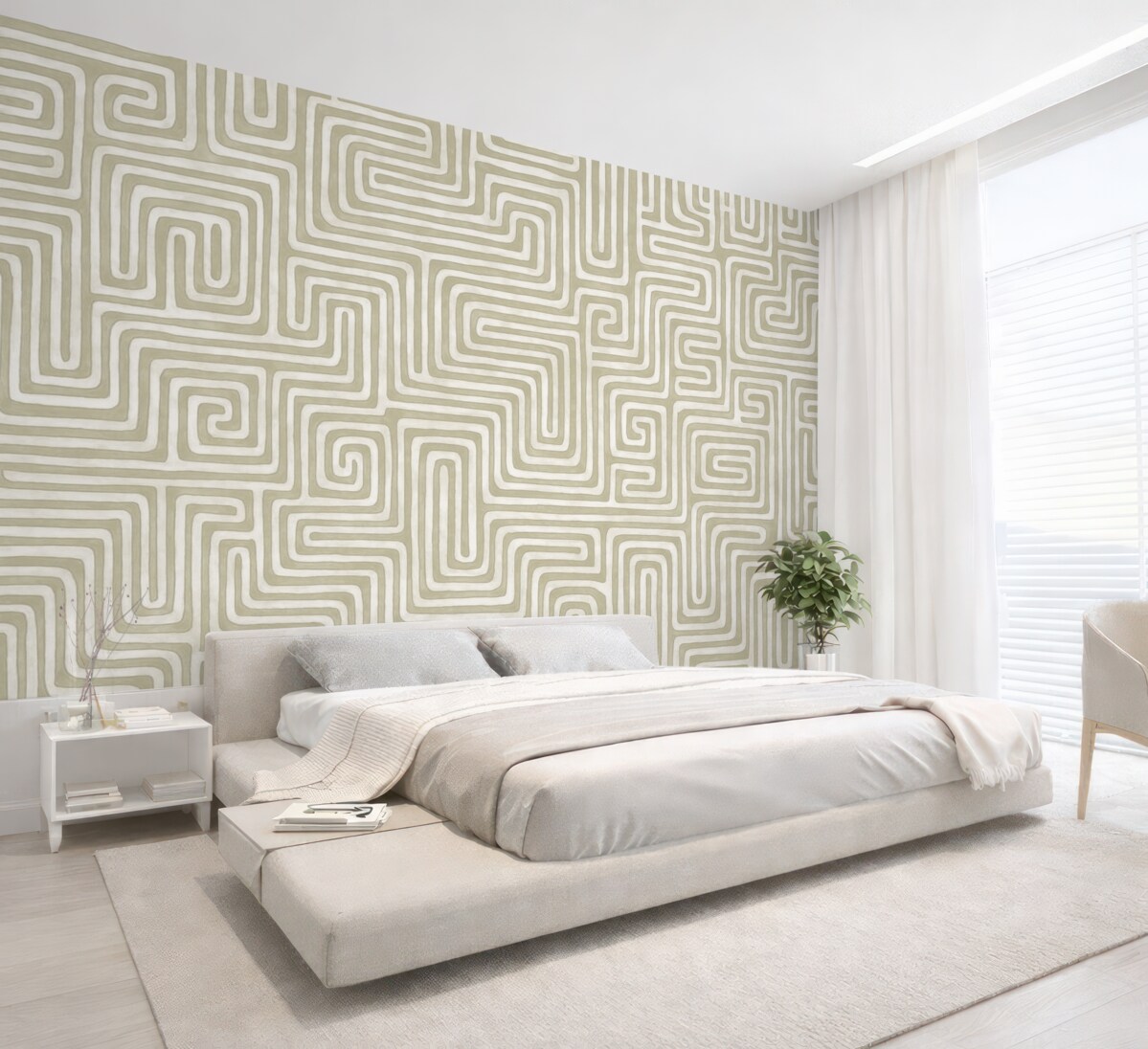 Fototapeta Elegancki, współczesny labirynt.