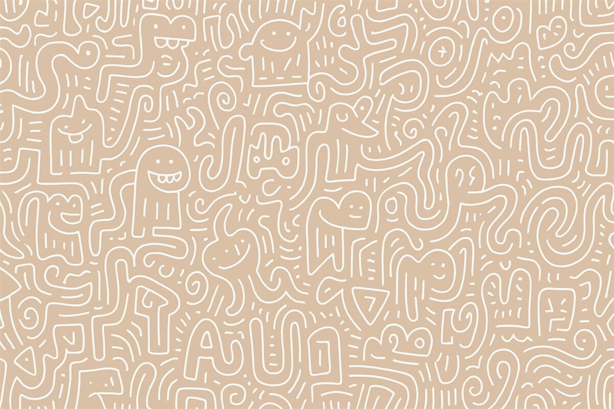 Fototapeta Stylowe malowidła ścienne dla dzieci.