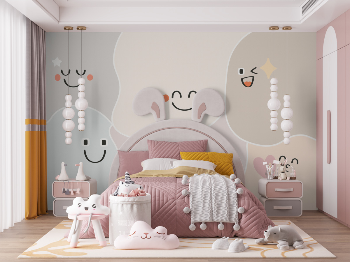 Fototapeta Śmieszne emotki plamy.