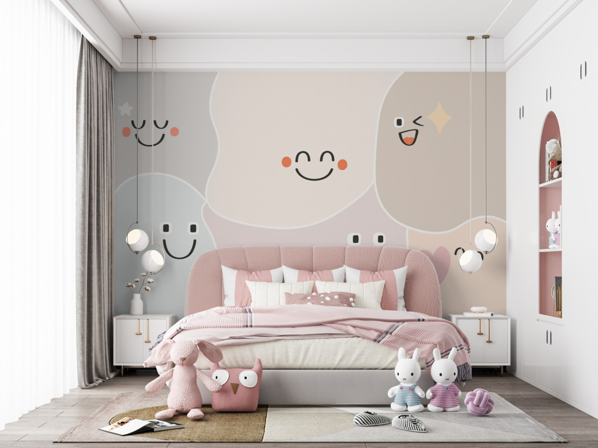 Fototapeta Śmieszne emotki plamy.