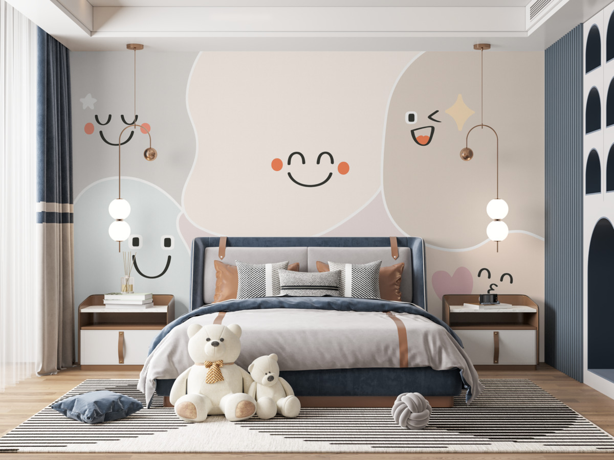 Fototapeta Śmieszne emotki plamy.