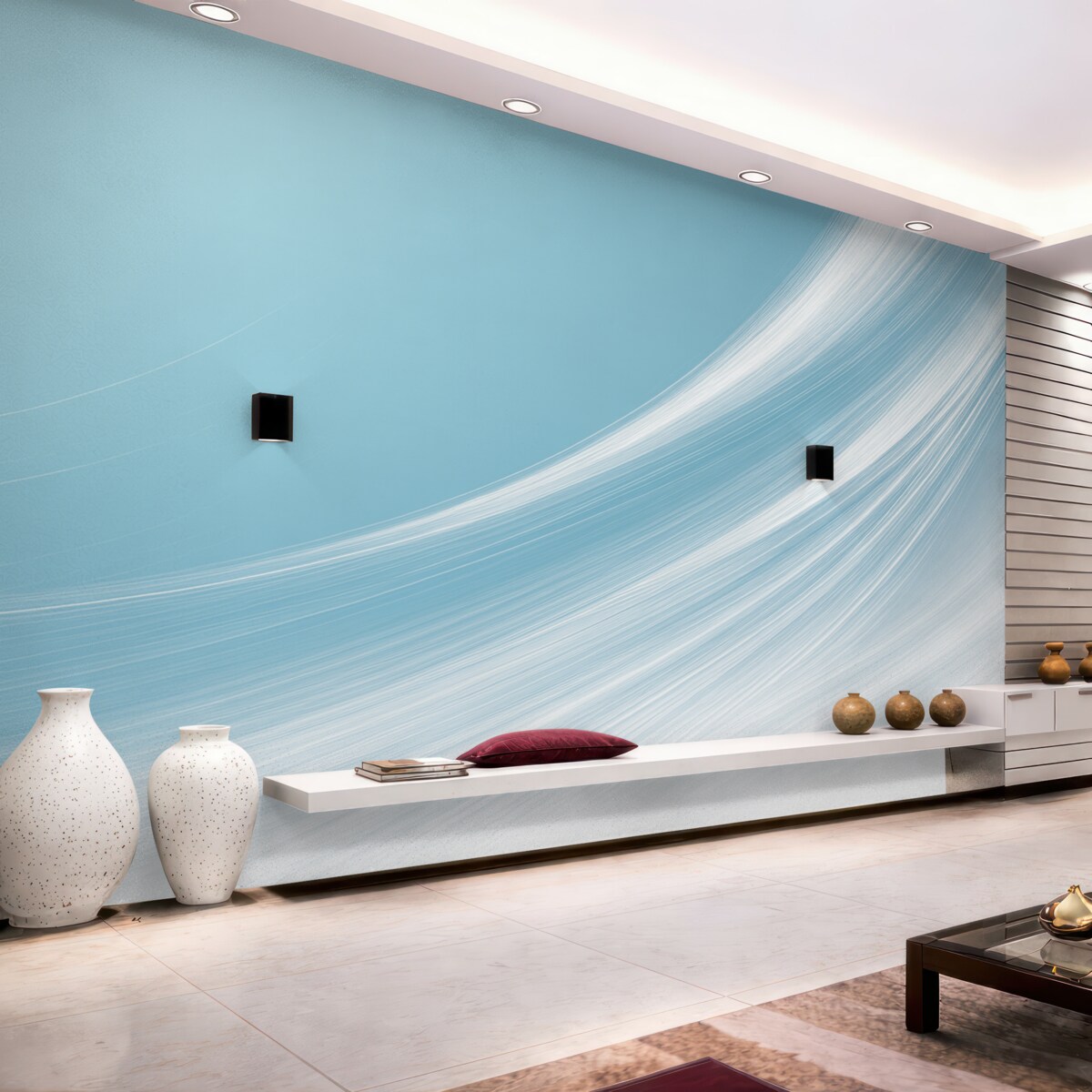 Fototapeta Błękitne pasy.