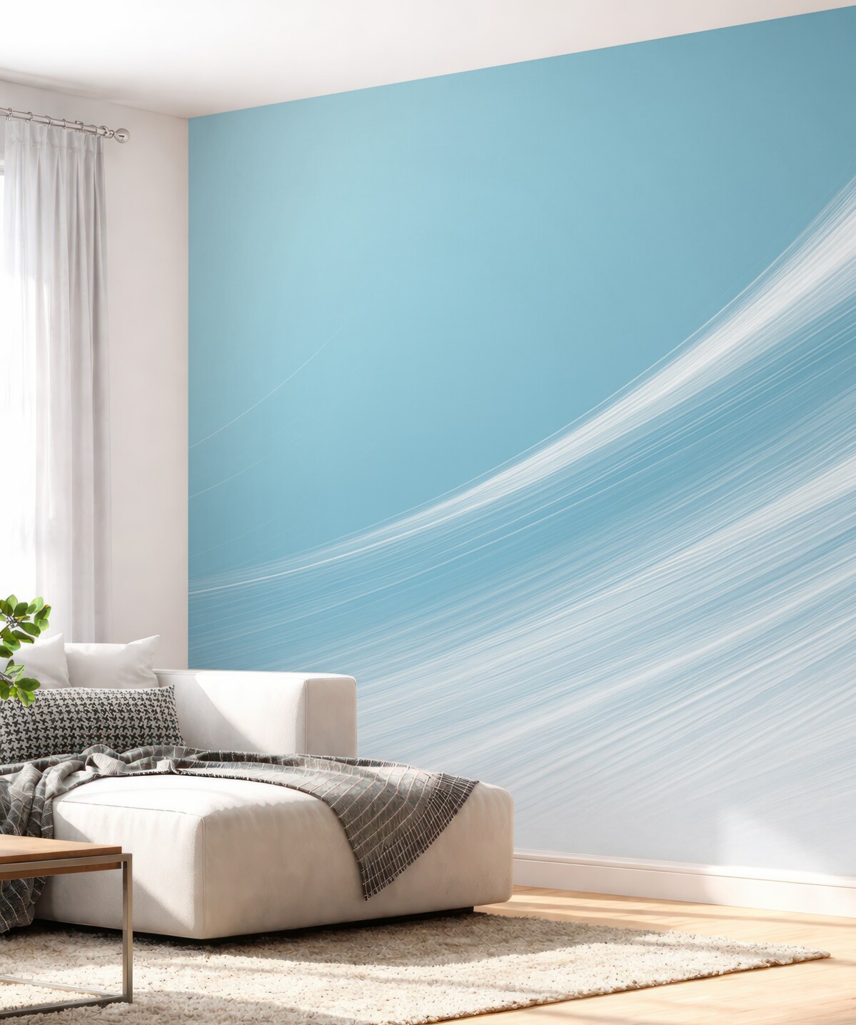 Fototapeta Błękitne pasy.