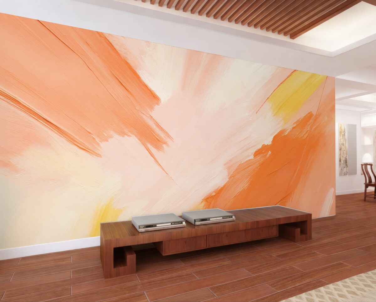 Fototapeta Kolorowe mazy: czerwony, pomarańczowy.