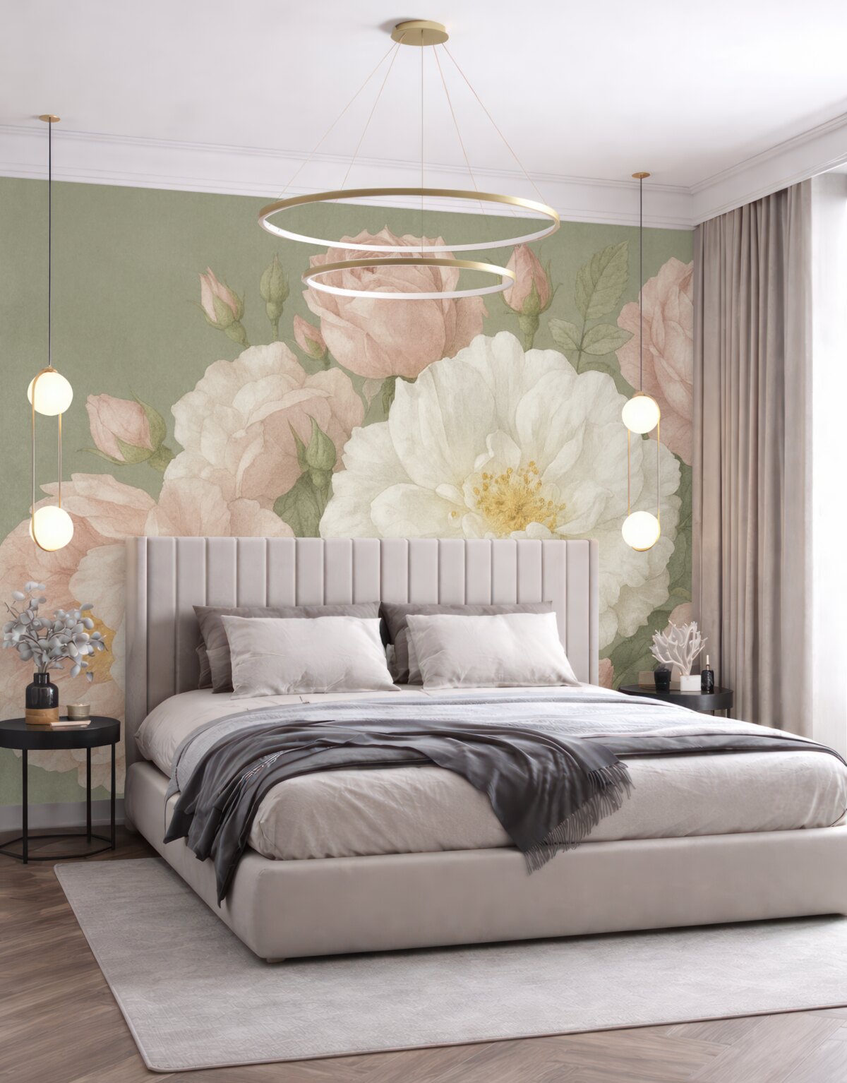 Fototapeta Wielkie piwonie, struktura.