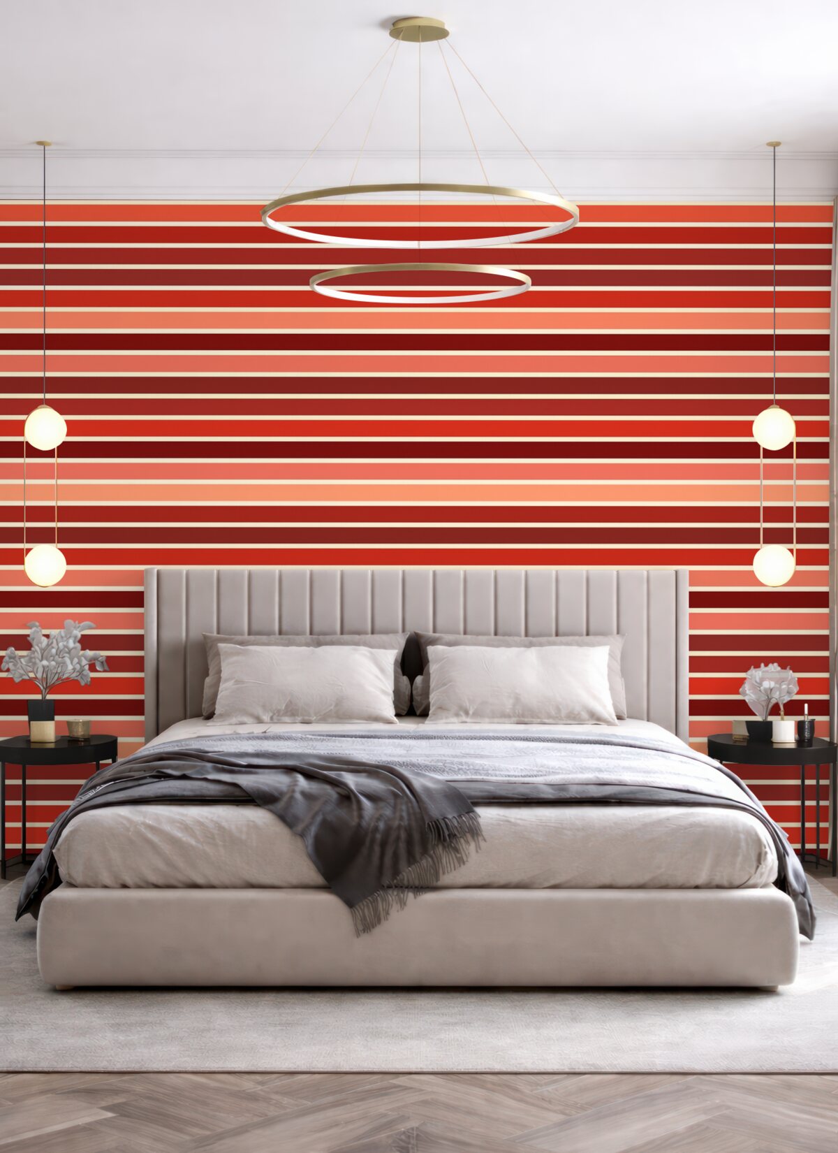 Fototapeta Pasy w tonacjach czerwieni.