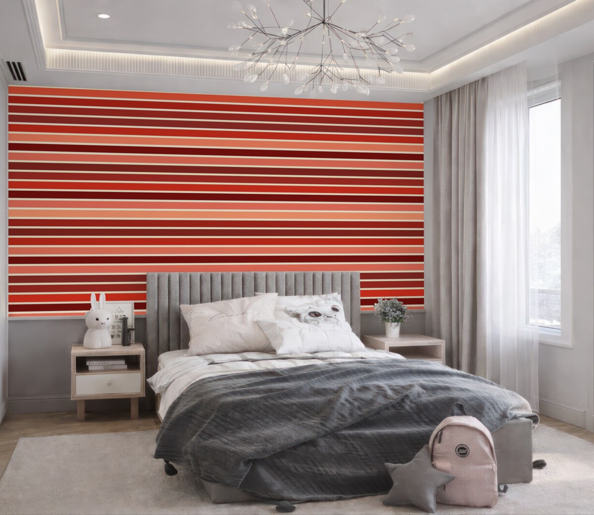 Fototapeta Pasy w tonacjach czerwieni.