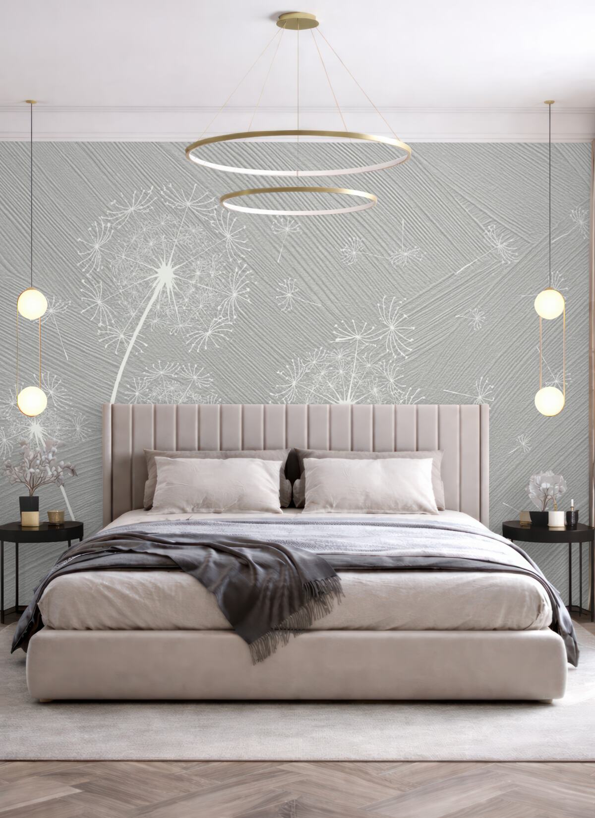 Fototapeta Wielkie białe mniszki medyczne.