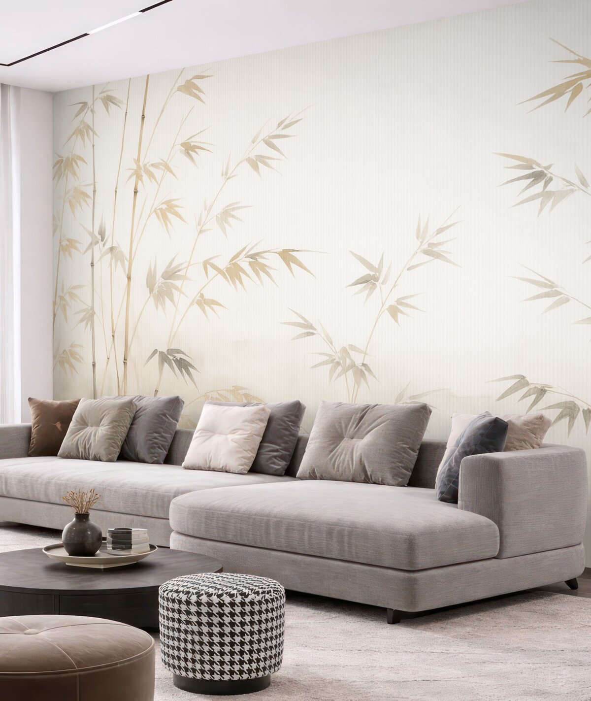 Fototapeta Malarstwo akwarelowe z bambusem.