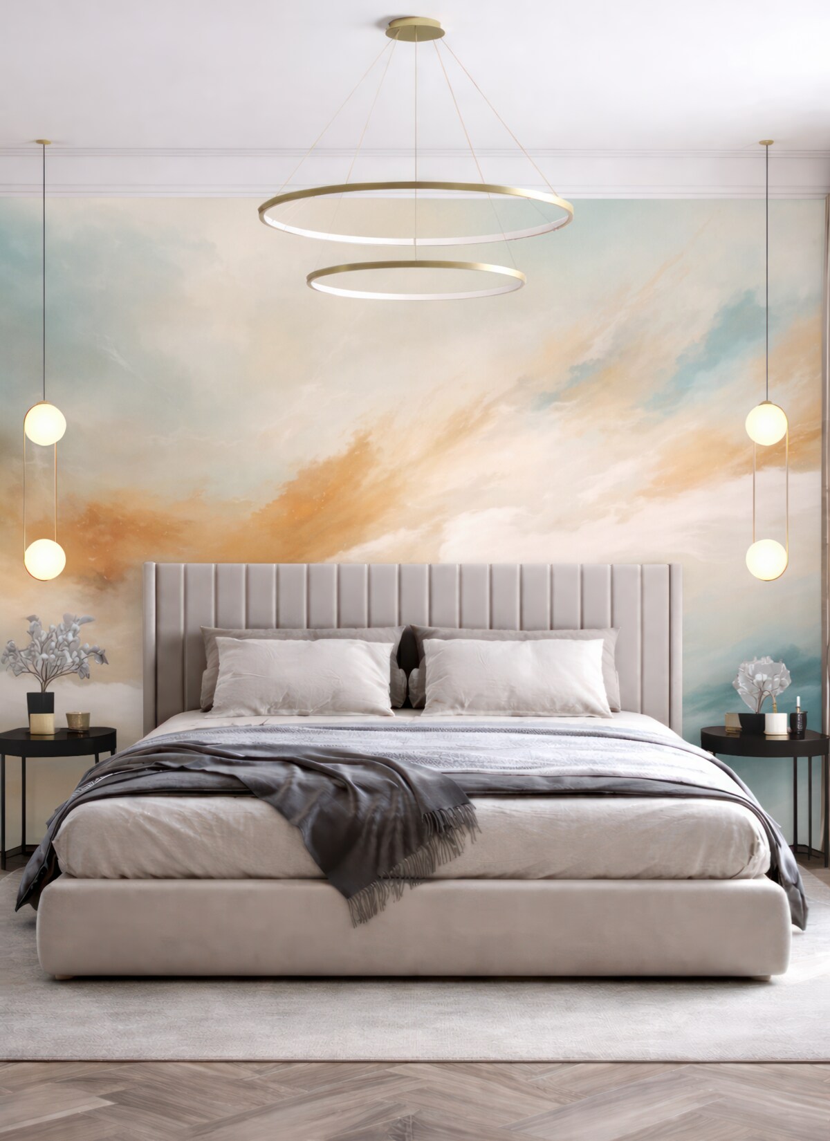 Fototapeta Rozcieńczanie farby przez szkło.