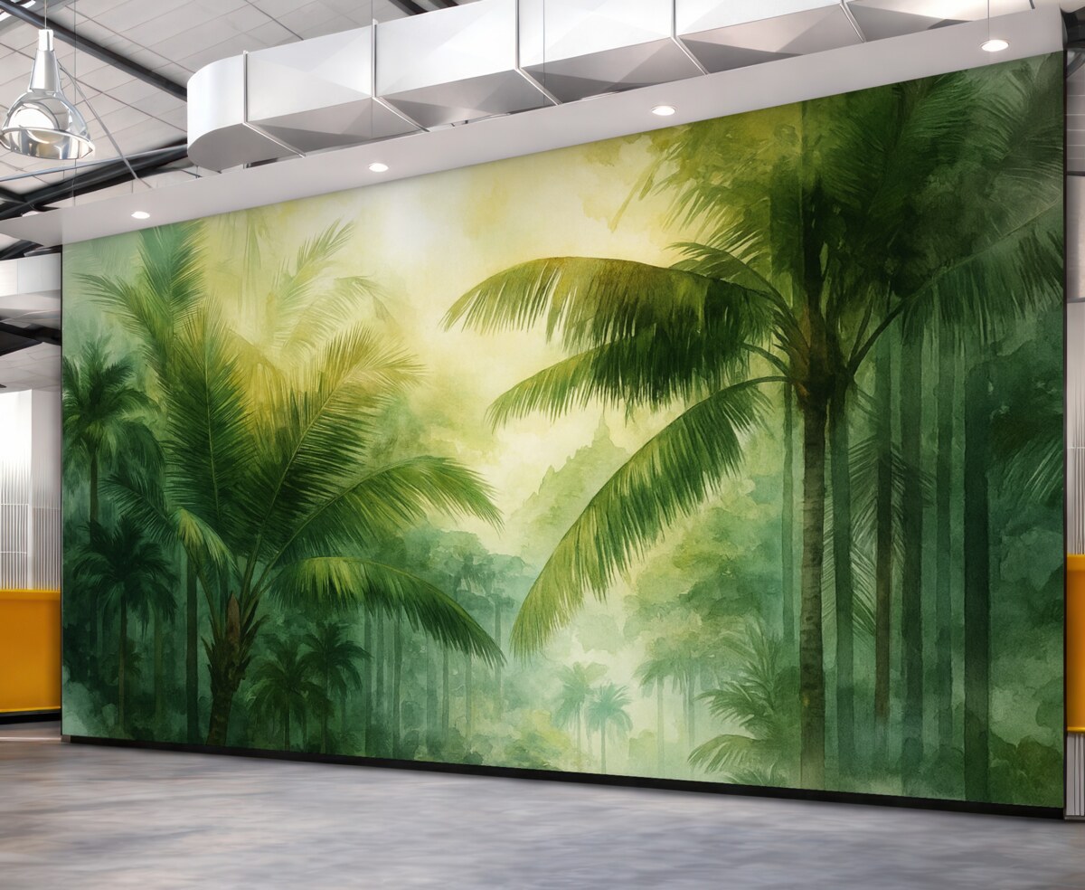 Fototapeta Abstrakcyjne liście palmowe.