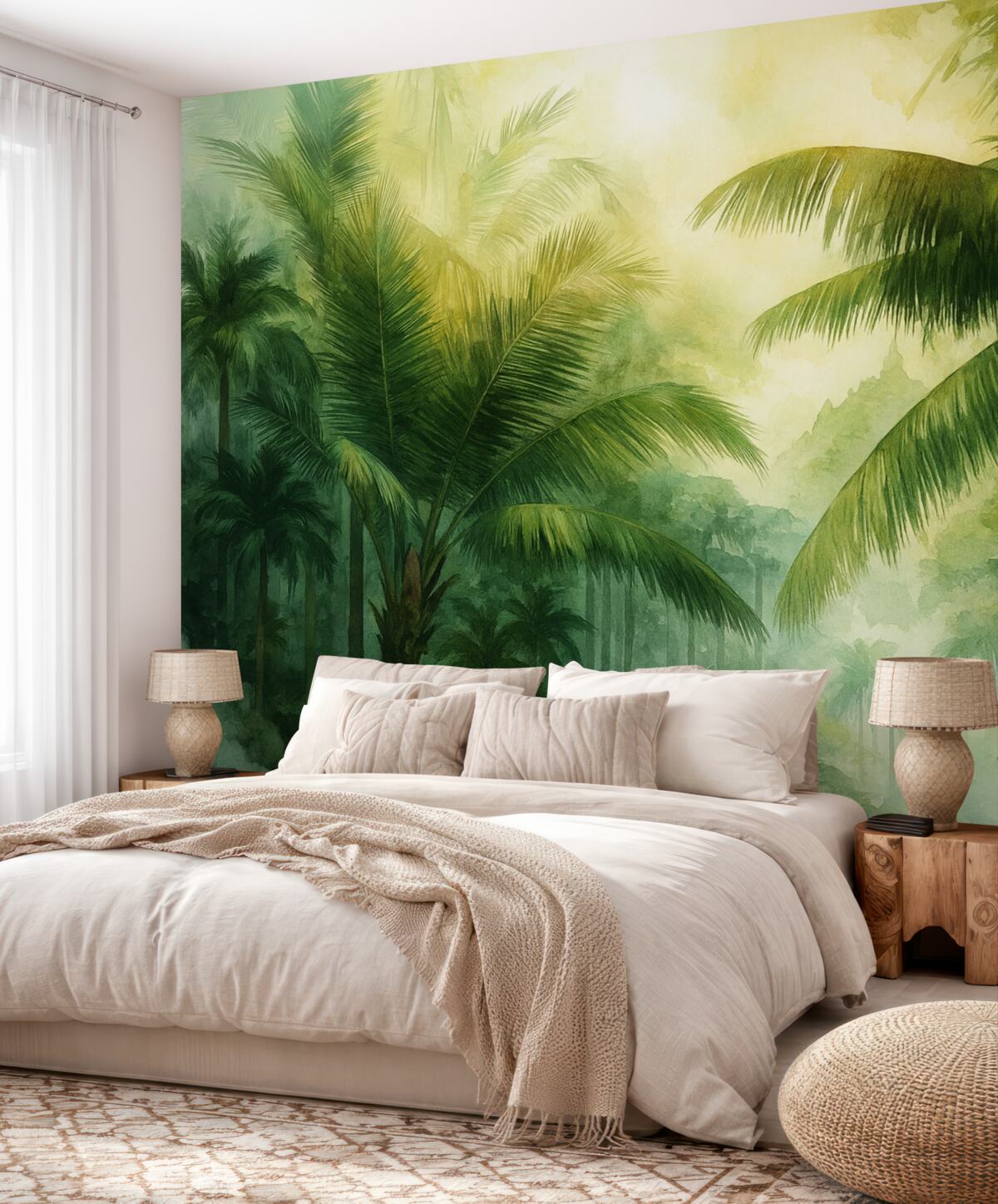 Fototapeta Abstrakcyjne liście palmowe.