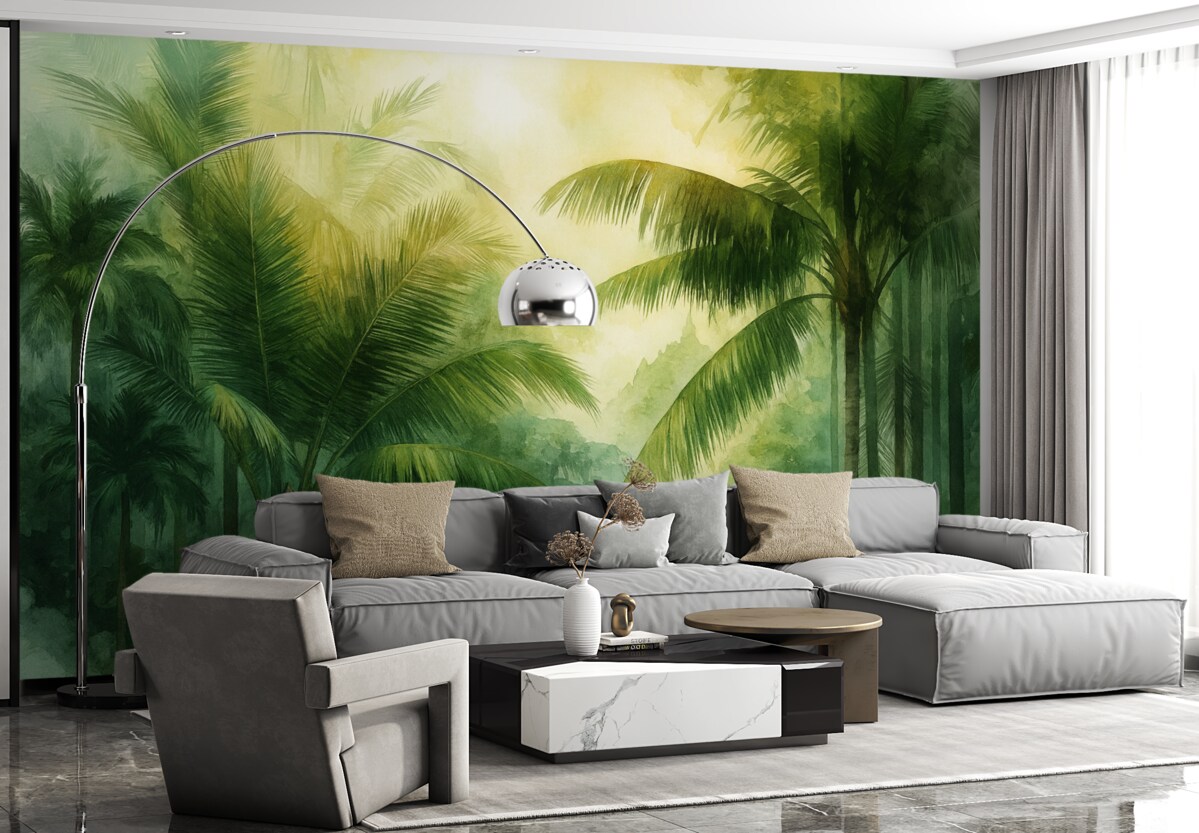 Fototapeta Abstrakcyjne liście palmowe.