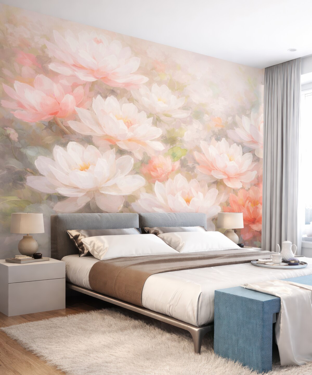 Fototapeta Różowe rośliny kwitnące.