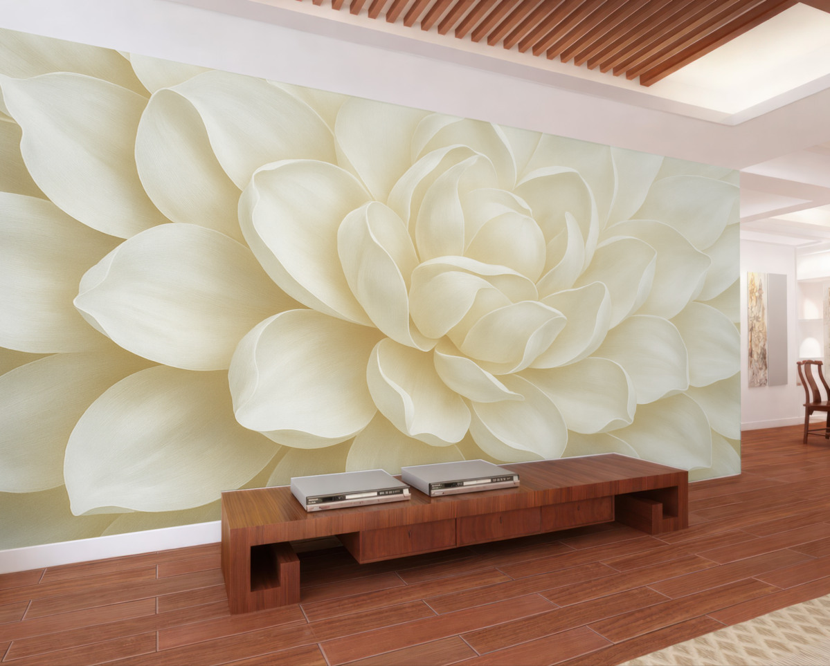 Fototapeta Jasny, intensywny kwiat w dużym zbliżeniu.