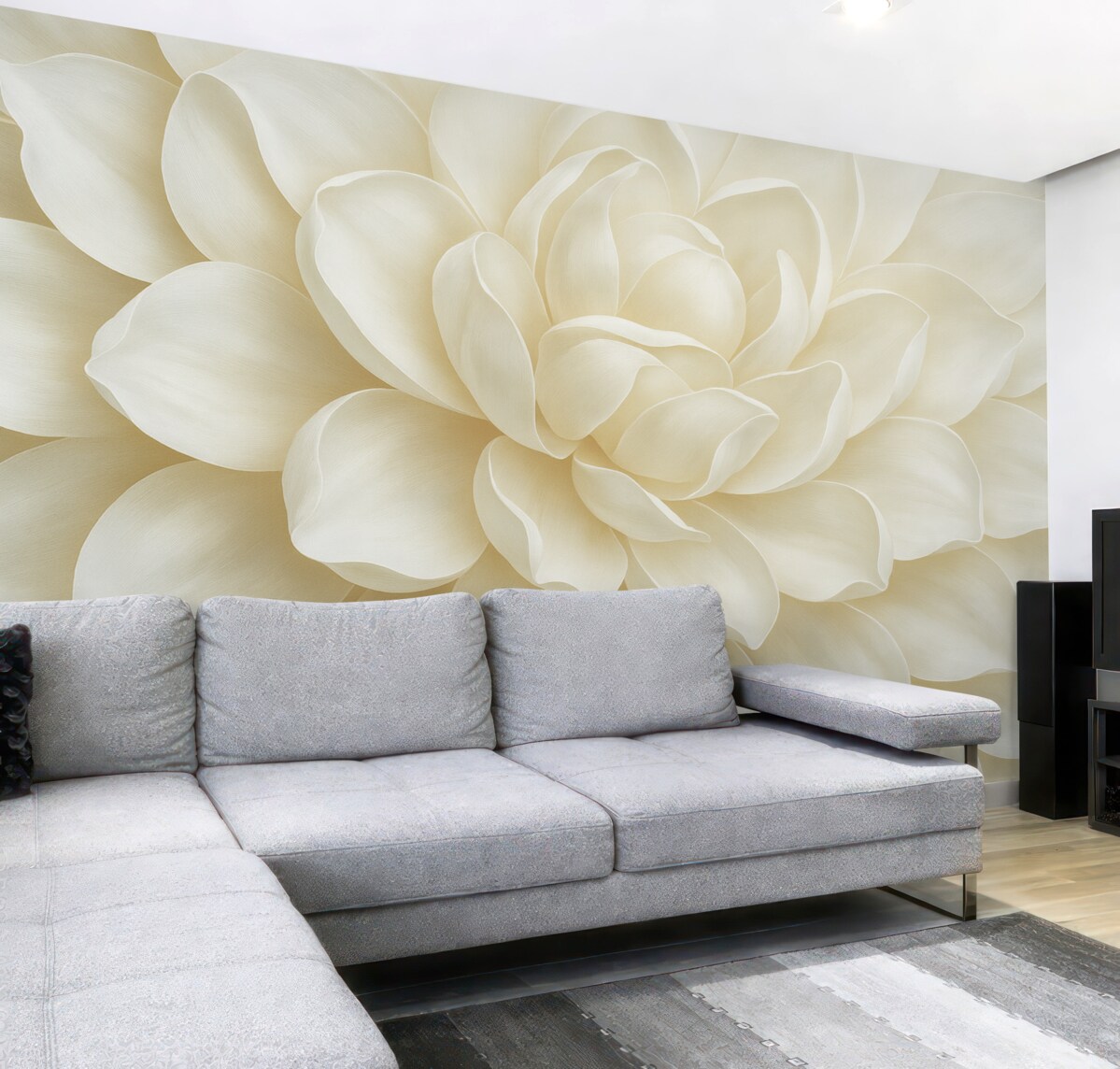 Fototapeta Jasny, intensywny kwiat w dużym zbliżeniu.