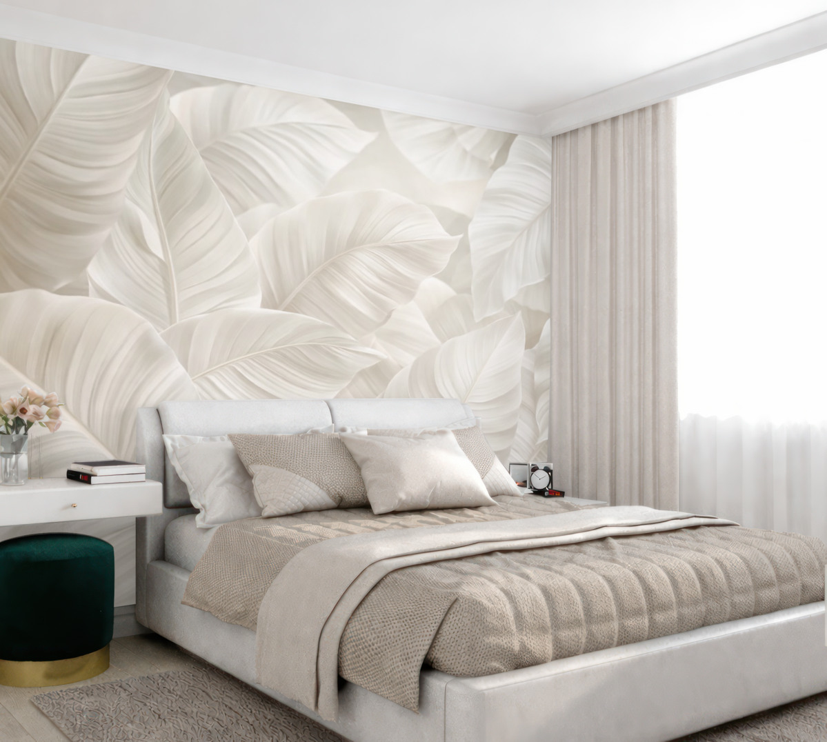 Fototapeta Wielkie, subtelne liście.