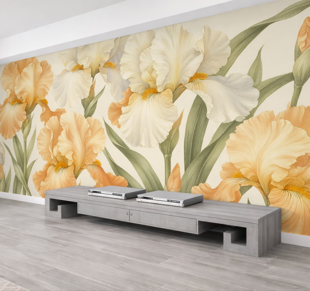 Fototapeta Irysy w delikatnych odcieniach.