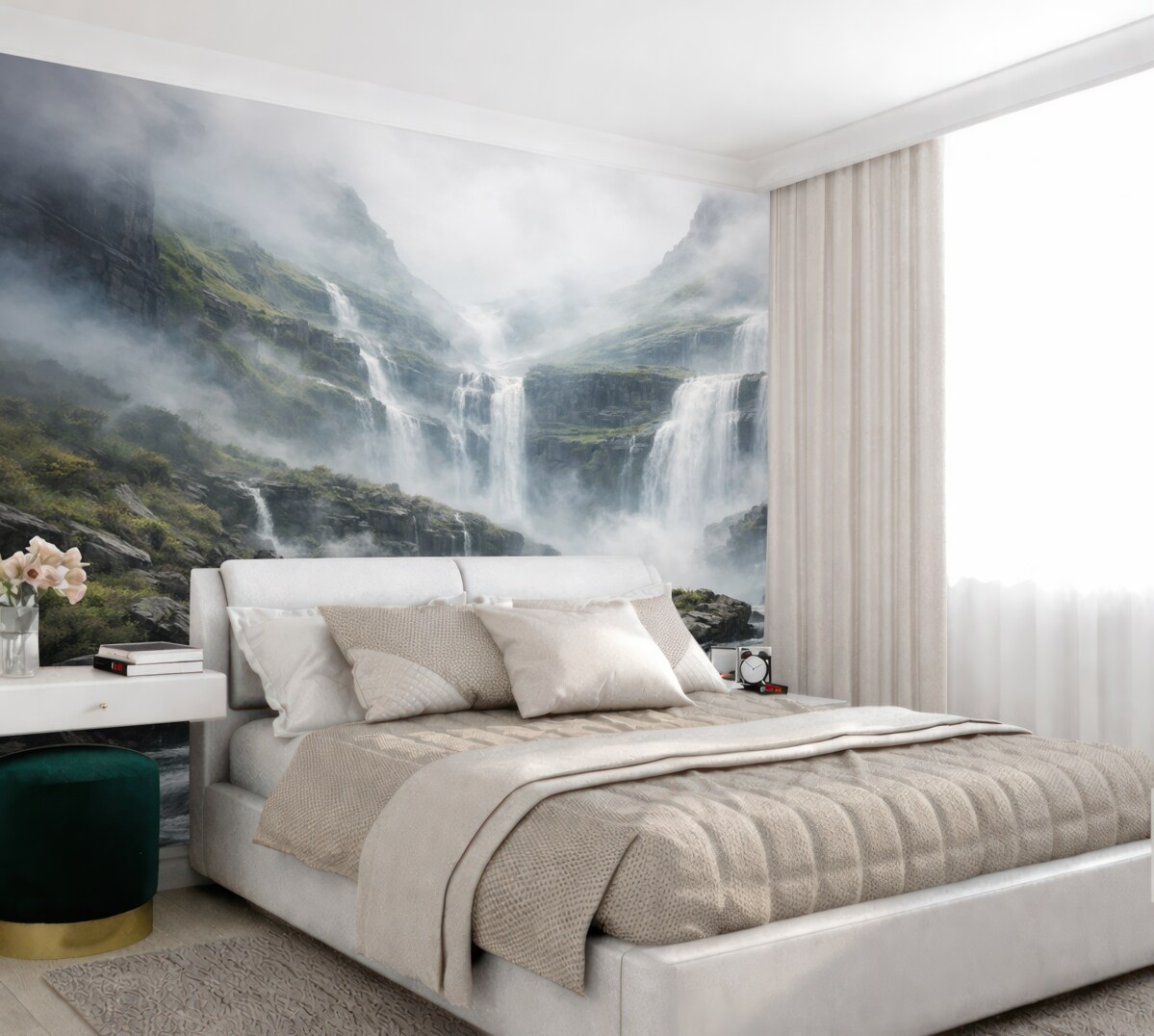 Fototapeta Wodospad w mgły.