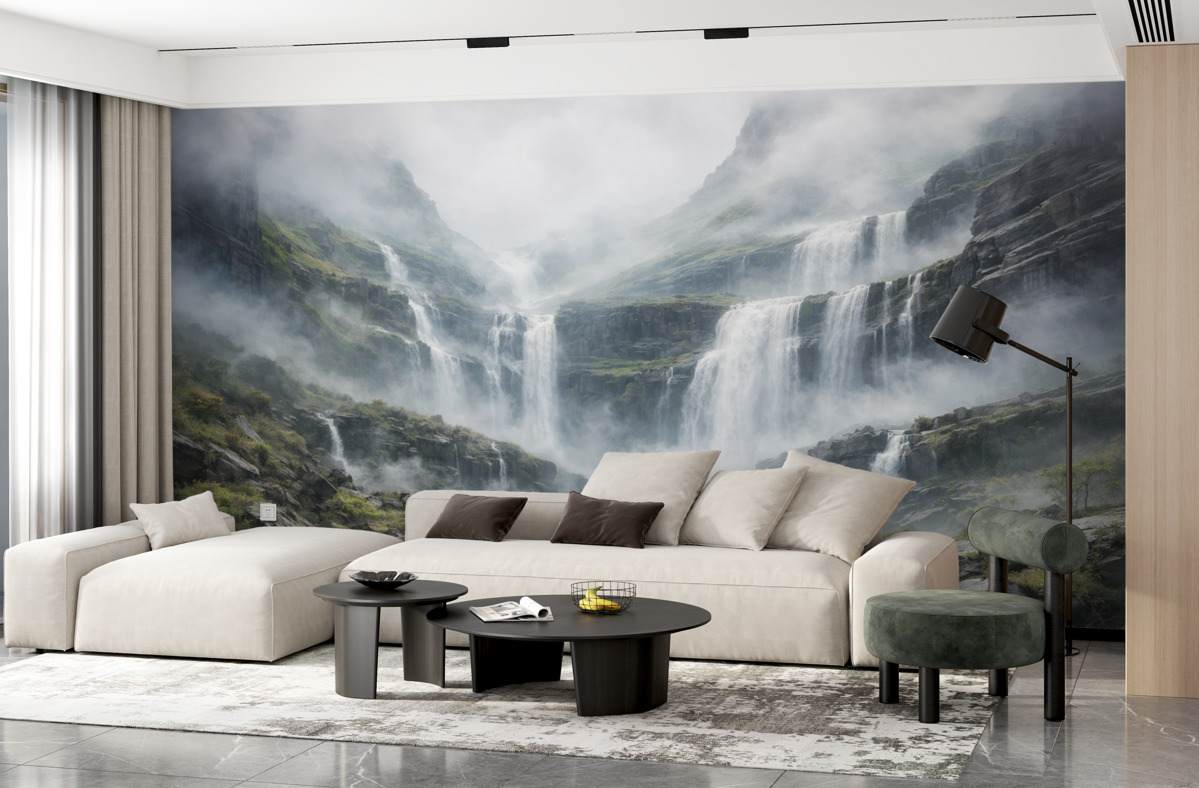 Fototapeta Wodospad w mgły.