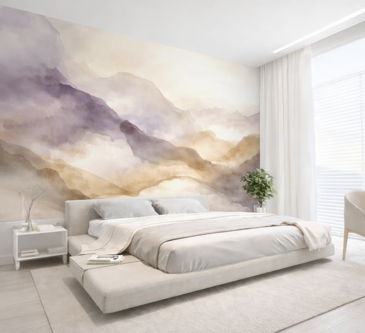 Fototapeta Zbyt duża ilość farby akwarelowej.