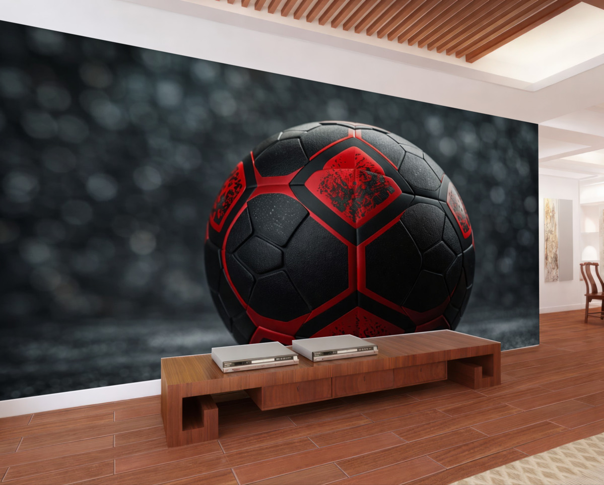 Fototapeta Wielka piłka do futbolu.